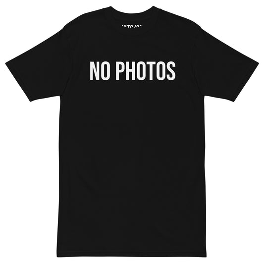 NO PHOTOS Logo T Black