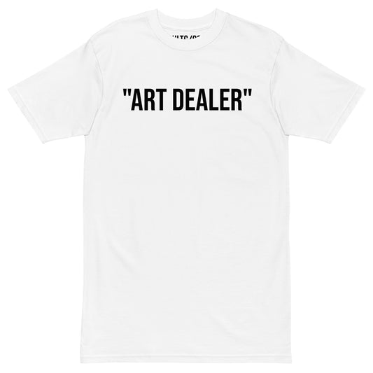 "ART DEALER" Logo T White